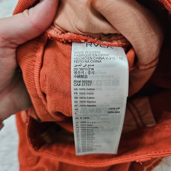 NWT RVCA Women's Terracotta Siena High Rise Denim Mini Skirt. Size 31 - Picture 8 of 12